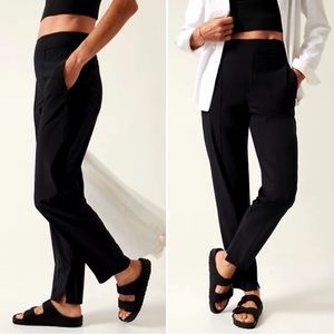 Athleta Brooklyn Heights Vienna Slim Black Pull-On Pants
